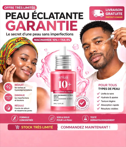 Adieu aux Taches et boutons! Découvrez le Sérum Anua 10% Niacinamide