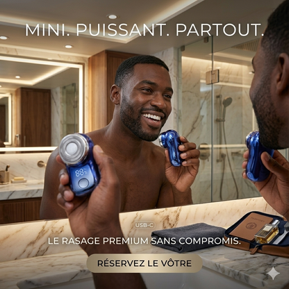 🚀 Rasoir Électrique Intelligent – Tête Rotative Ultra-Précise avec Écran LED